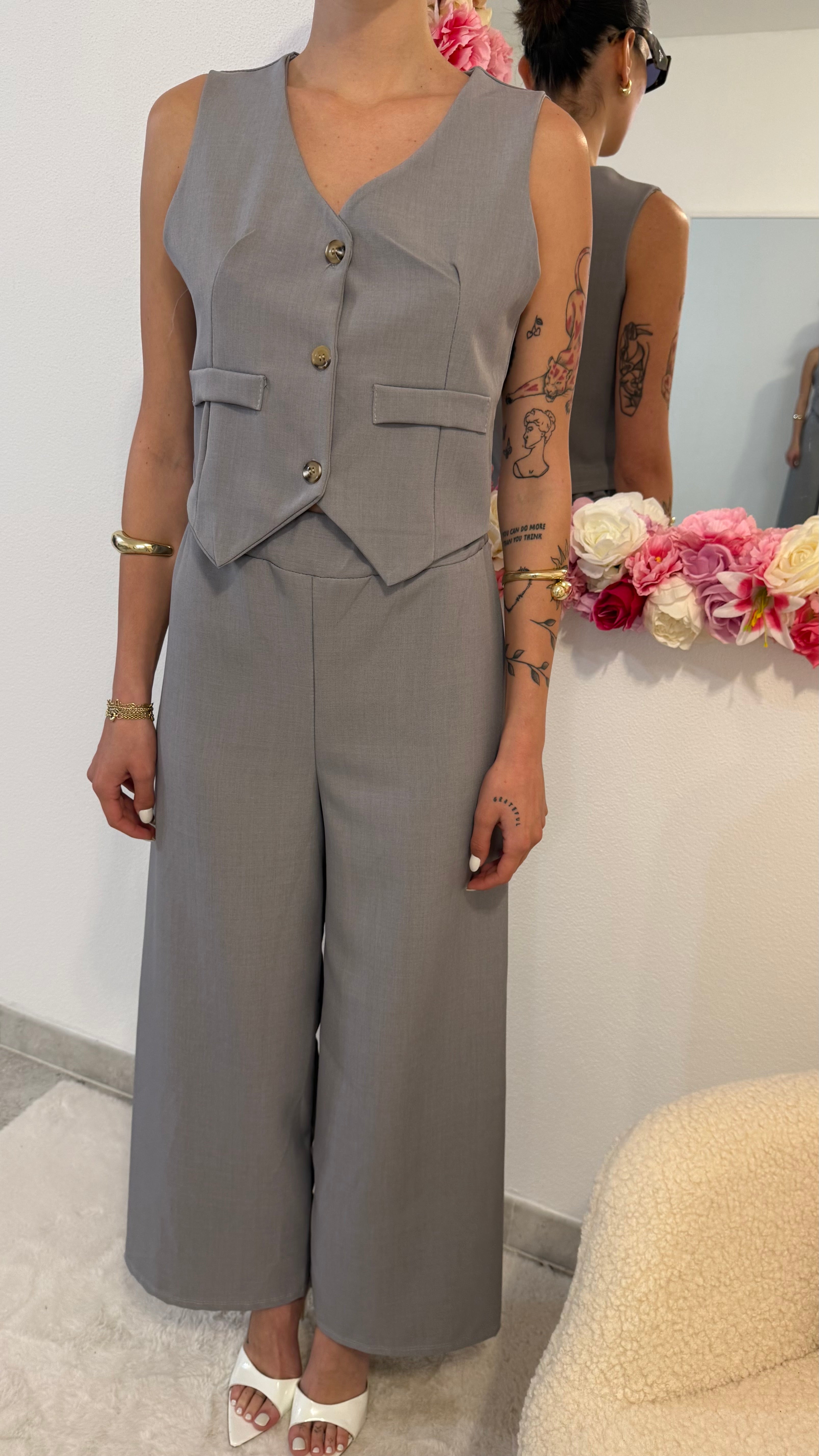 Coord gilet e pantalone