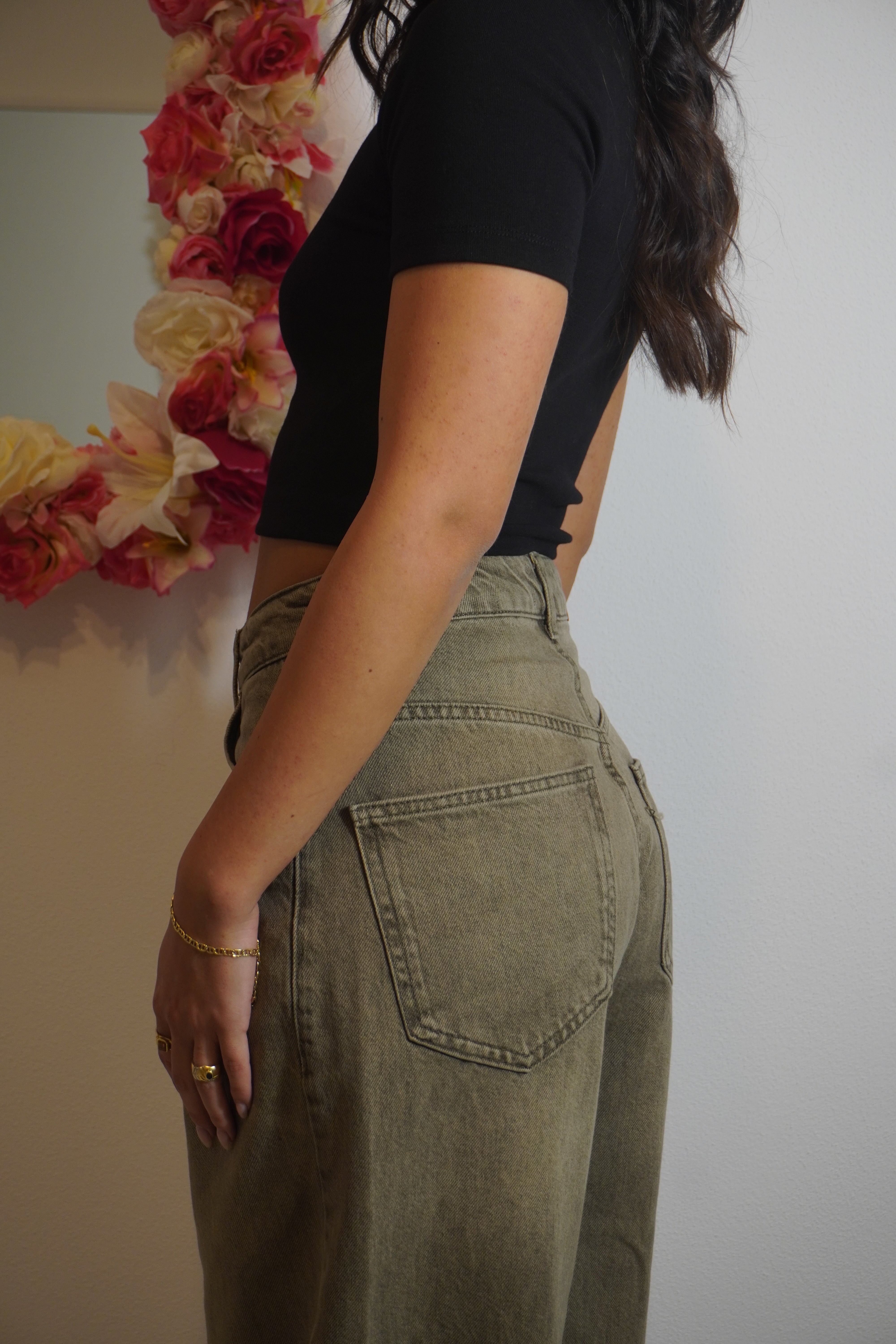 Jeans gamba larga