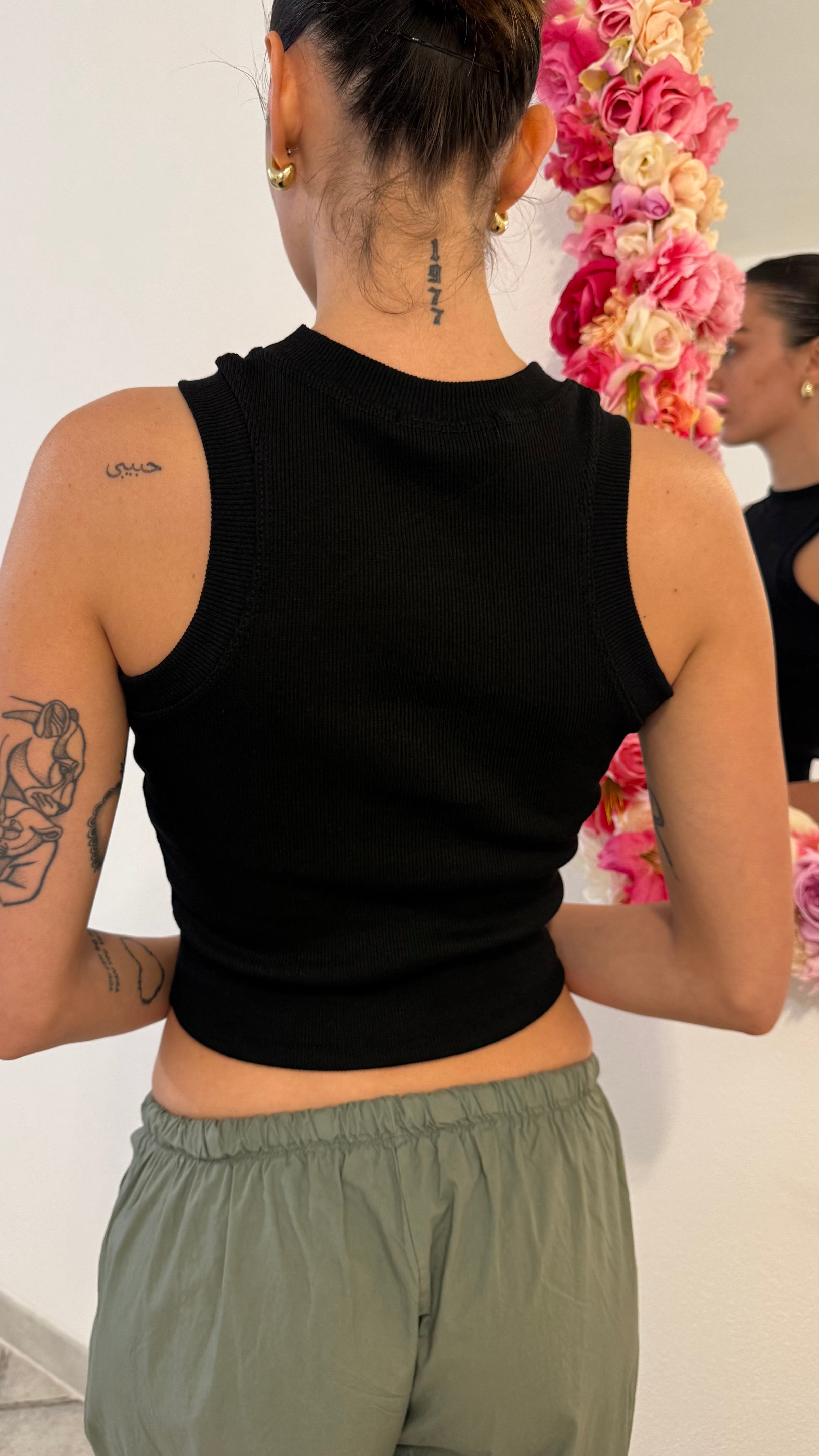 Crop top canottiera
