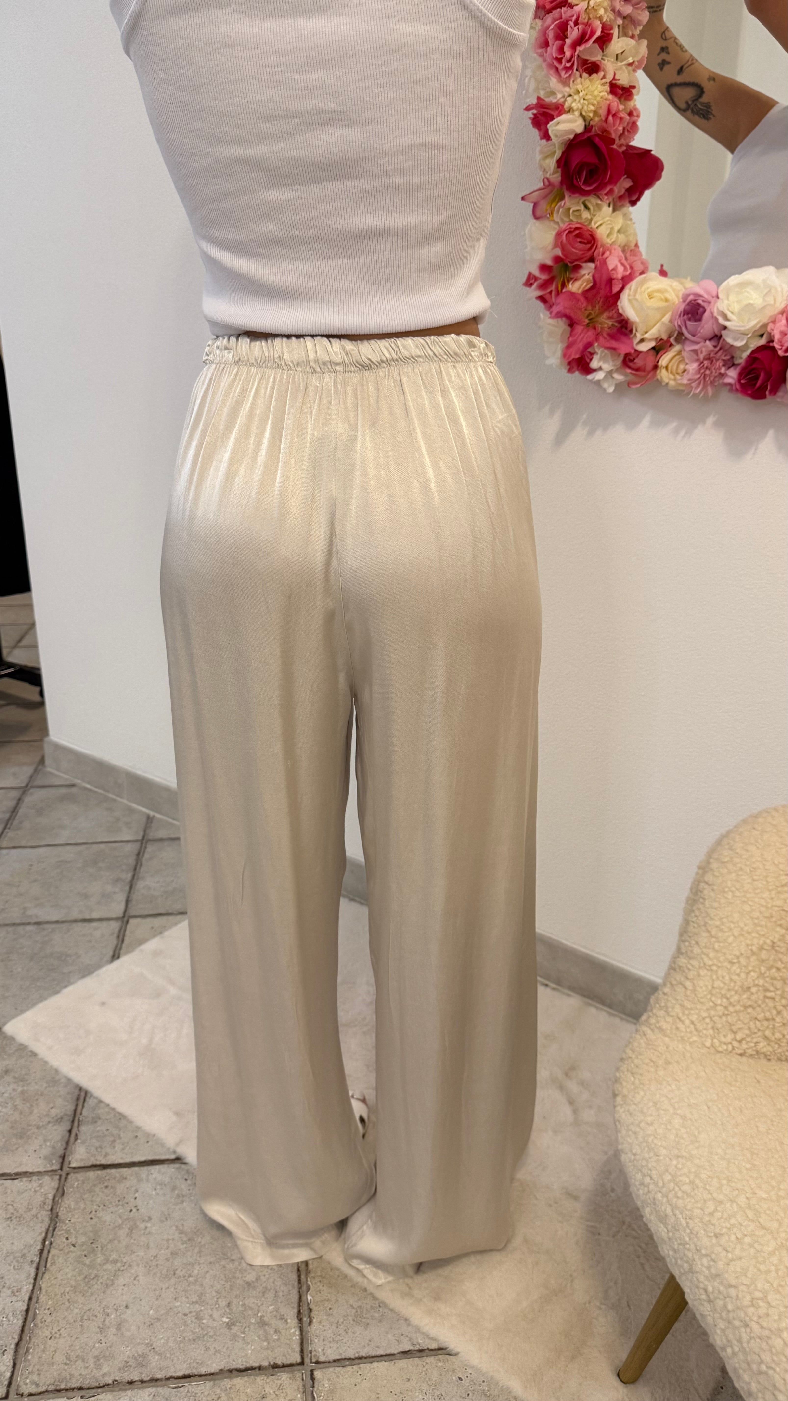 Pantalone in raso