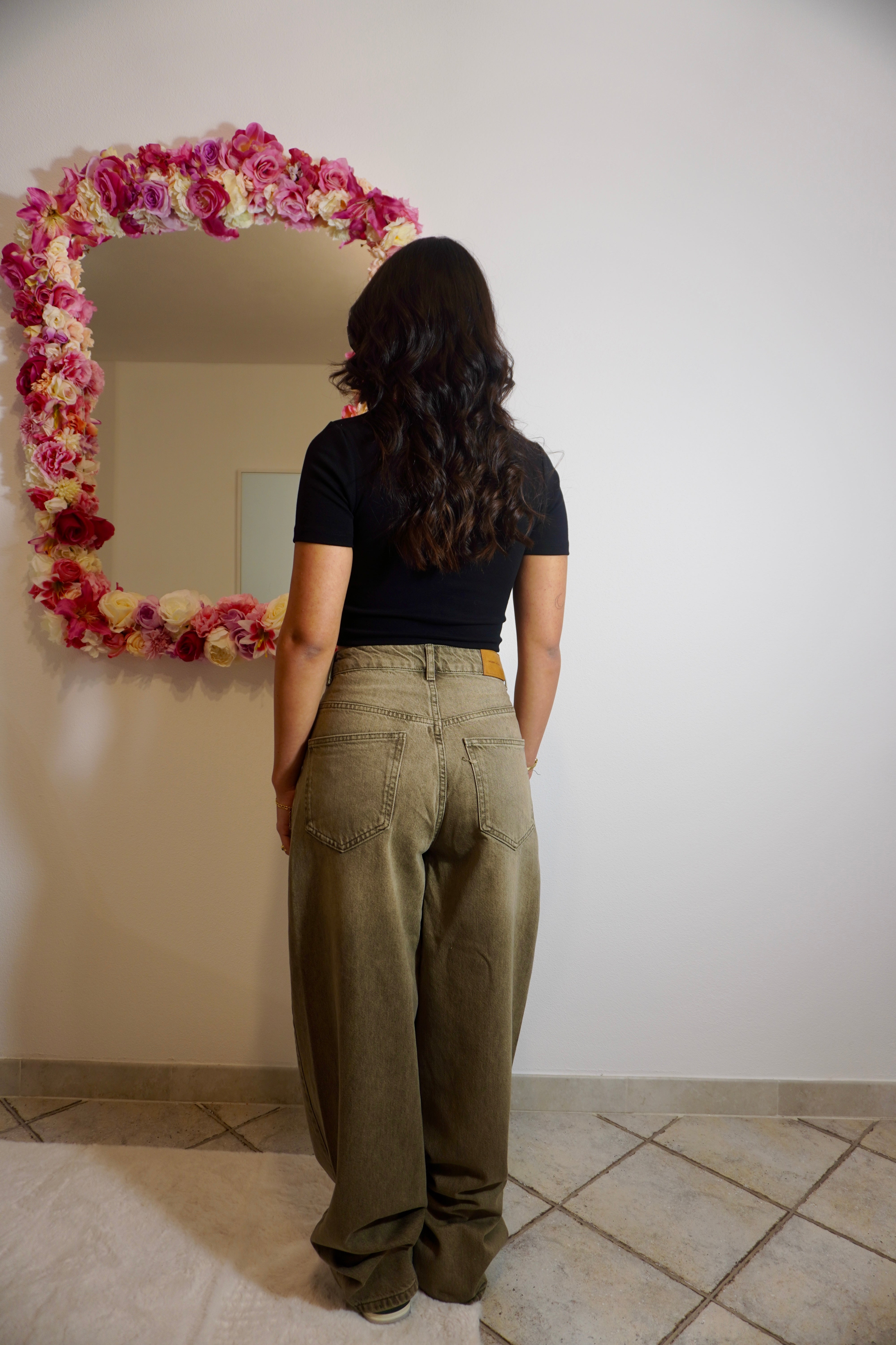 Jeans gamba larga