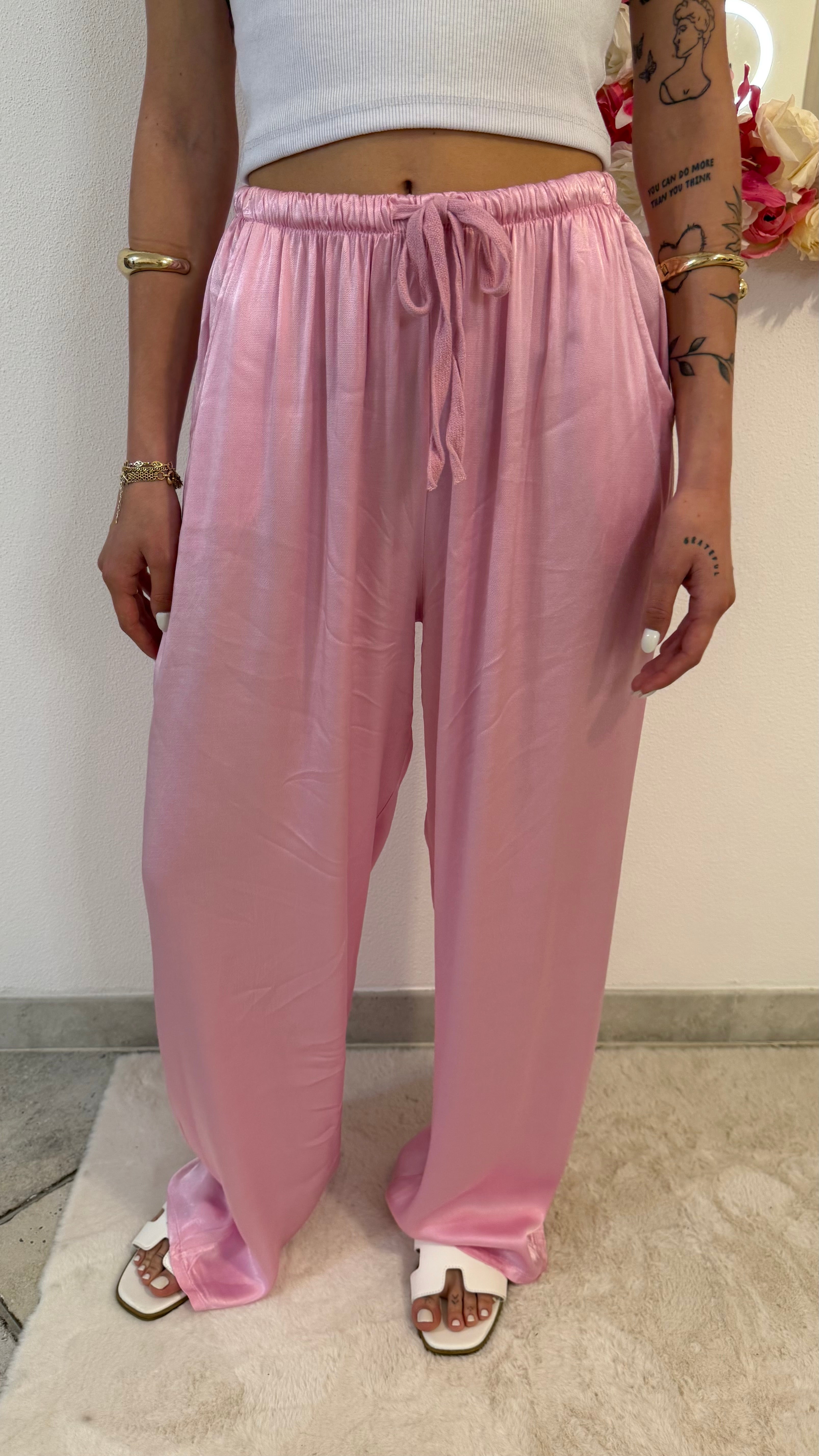 Pantalone in raso