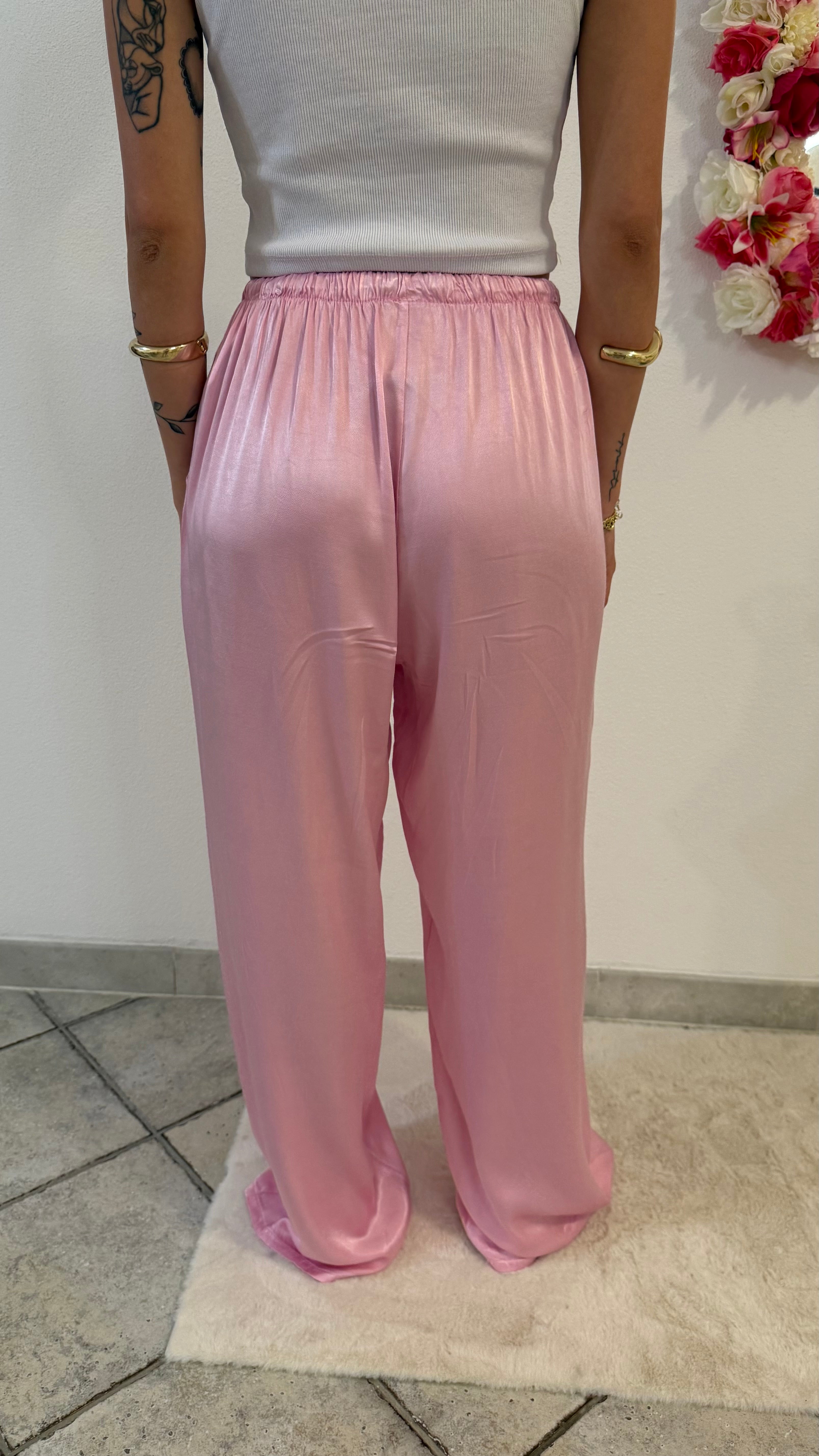 Pantalone in raso