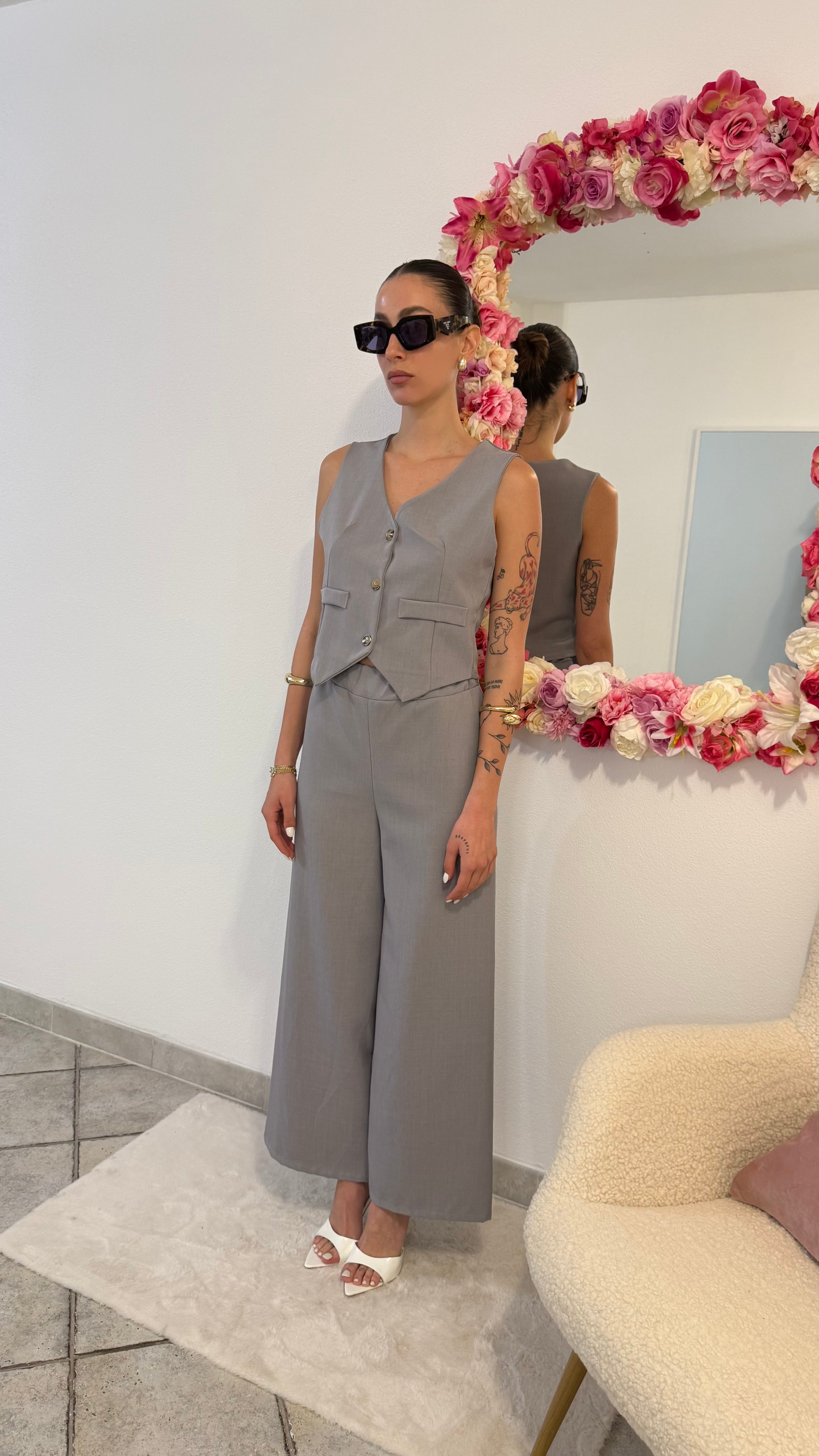 Coord gilet e pantalone