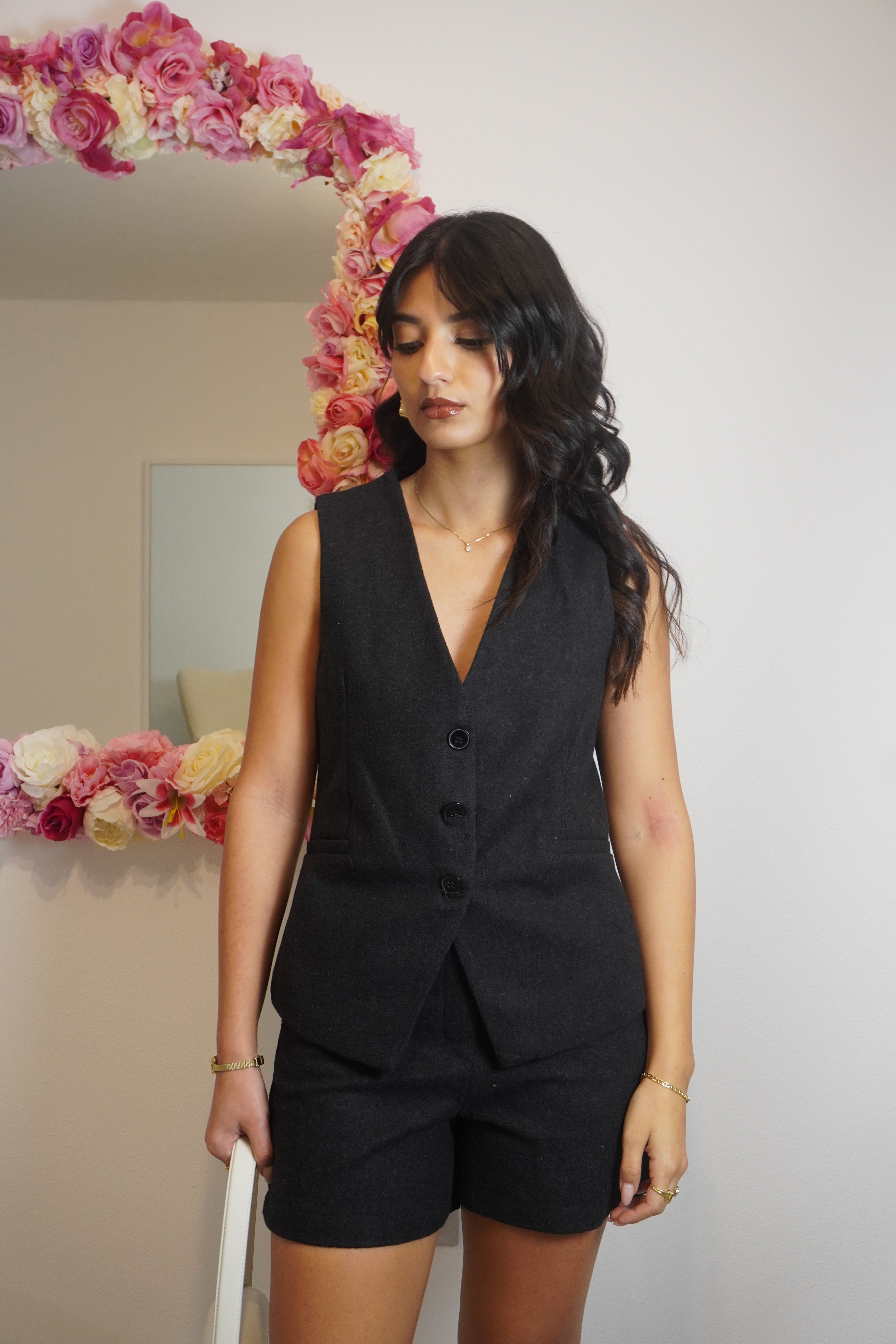 Coord gilet e pantaloncino